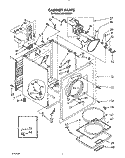 SECTION Diagram and Parts List for LE6150XSN1  Whirlpool Dryer