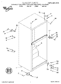 CABINET Diagram and Parts List for ET14JMXGN00  Whirlpool Refrigerator