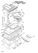 SHELF, OPTIONAL Diagram and Parts List for ET8NHMXKQ02  Whirlpool Refrigerator