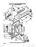 CONTROLS AND REAR PANEL Diagram and Parts List for TAWL610WW0  Estate Washer