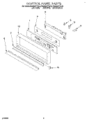 CONTROL PANEL, LITERATURE Diagram and Parts List for KEBS207YAL3  KitchenAid Wall Oven
