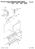 DOOR AND PANEL PARTS Diagram and Parts List for KUDI02IRBT0  KitchenAid Dishwasher