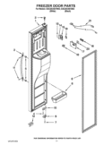 FREEZER DOOR PARTS Diagram and Parts List for GSC25C4EYB02  Whirlpool Refrigerator