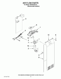 AIR FLOW PARTS Diagram and Parts List for WSF26D2EXY02  Whirlpool Refrigerator