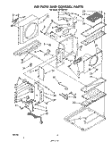 AIR FLOW AND CONTROL , LIT/OPTIONAL Diagram and Parts List for CPT08DA1A  Whirlpool Air Conditioner