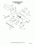 TOP VENTING PARTS Diagram and Parts List for IBD550PWS00  Whirlpool Wall Oven