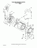 Part Location Diagram of W11700547 Whirlpool BAFFLE