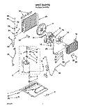 UNIT, LITERATURE Diagram and Parts List for CA10WR41  Whirlpool Air Conditioner