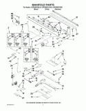 MANIFOLD PARTS Diagram and Parts List for KGRS505XBL00  KitchenAid Range
