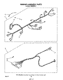 WIRING HARNESS , LITERATURE AND OPTIONAL Diagram and Parts List for MW8800XS1  Whirlpool Microwave