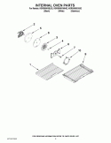INTERNAL OVEN PARTS Diagram and Parts List for KGRS505XBL02  KitchenAid Range