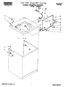 TOP AND CABINET, LIT/OPTIONAL Diagram and Parts List for RAB4232DW0  Roper Washer