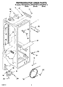REFRIGERATOR LINER PARTS Diagram and Parts List for KSRG22FKBL15  KitchenAid Refrigerator
