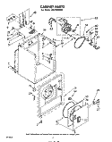 SECTION Diagram and Parts List for LE5780XMW1  Whirlpool Dryer