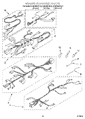 WIRING HARNESS Diagram and Parts List for KEMS306XBL4  KitchenAid Wall Oven