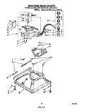 MACHINE BASE Diagram and Parts List for LSV8244BN0  Whirlpool Washer