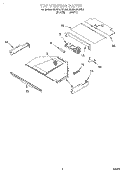 TOP VENTING Diagram and Parts List for KEBS147DBL4  KitchenAid Wall Oven