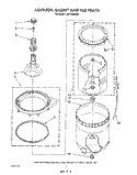 AGITATOR, BASKET, AND TUB Diagram and Parts List for LA8100XWW0  Whirlpool Washer