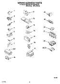 WIRING HARNESS PARTS Diagram and Parts List for GSQ9669LG0  Whirlpool Washer