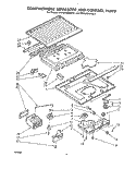 COMPARTMENT SEPARATOR AND CONTROL Diagram and Parts List for ET14JKXMWL2  Whirlpool Refrigerator