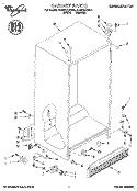 CABINET Diagram and Parts List for ED20ZKXDN01  Whirlpool Refrigerator