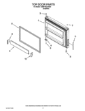 TOP DOOR PARTS Diagram and Parts List for GARF19XXYK00  Whirlpool Refrigerator