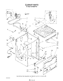 CABINET Diagram and Parts List for DP3000XRN4  Whirlpool Dishwasher