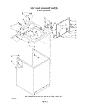 TOP AND CABINET , LITERATURE AND OPTIONAL Diagram and Parts List for LA5700XSW2  Whirlpool Washer