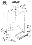 Part Location Diagram of 2311102 Whirlpool Use & Care Guide