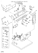 SECTION Diagram and Parts List for SEDS800HQ0  Whirlpool Dryer