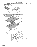 SHELF Diagram and Parts List for ET14JKXAN01  Whirlpool Refrigerator