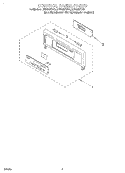 CONTROL PANEL, LITERATURE Diagram and Parts List for RBS305PDQ6  Whirlpool Wall Oven