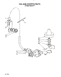 FILL AND OVERFILL Diagram and Parts List for KUDP220T0  KitchenAid Dishwasher