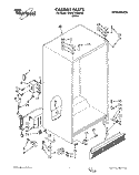 CABINET Diagram and Parts List for 3VED27DQAW00  Whirlpool Refrigerator