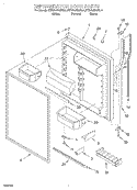 REFRIGERATOR DOOR Diagram and Parts List for KTRV20KGBL01  Whirlpool Refrigerator