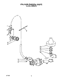 FILL AND OVERFILL Diagram and Parts List for KUDM220T5  KitchenAid Dishwasher