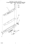 CONTROL PANEL Diagram and Parts List for KERC607HBT5  KitchenAid Range