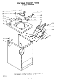TOP AND CABINET , LITERATURE AND OPTIONAL Diagram and Parts List for LB3000XLW0  Whirlpool Washer