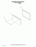 FREEZER DOOR PARTS Diagram and Parts List for 5GFC20PRYA0  Whirlpool Refrigerator