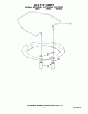 HEATER PARTS Diagram and Parts List for KUDC20FVSS2  KitchenAid Dishwasher