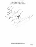 CONTROL PANEL PARTS Diagram and Parts List for KUDE45CVSS1  KitchenAid Dishwasher