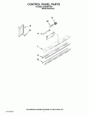 CONTROL PANEL PARTS Diagram and Parts List for KSSS48FTX04  KitchenAid Refrigerator