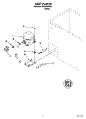 UNIT PARTS, OPTIONAL PARTS (NOT INCLUDED) Diagram and Parts List for EH050FXRQ00  Whirlpool Freezer