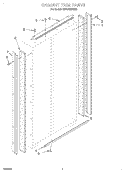 CABINET TRIM Diagram and Parts List for KSSC42MHS00  KitchenAid Refrigerator
