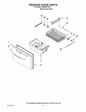 FREEZER DOOR PARTS Diagram and Parts List for GI6SARXXF00  Whirlpool Refrigerator