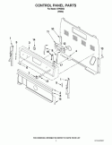 CONTROL PANEL PARTS Diagram and Parts List for IVP85802  Inglis Range