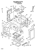 Part Location Diagram of W10008830 Whirlpool Seal, Oven Flange