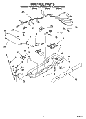 CONTROL PARTS Diagram and Parts List for KSRG25FKBL15  KitchenAid Refrigerator