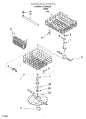 DISHRACK Diagram and Parts List for TUD6000JQ0  Estate Dishwasher