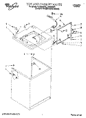 TOP AND CABINET, LIT/OPTIONAL Diagram and Parts List for LSC9245BZ1  Whirlpool Washer